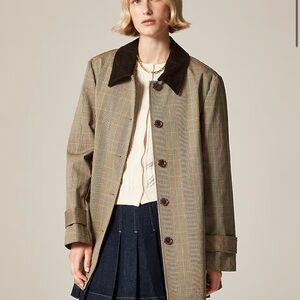J Crew Barn Jacket plaid double-faced cotton